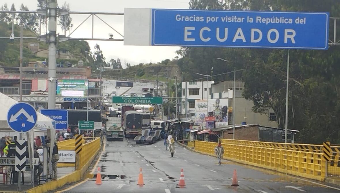 Paro en frontera norte por aranceles; Noboa asegura impacto positivo en cifras
