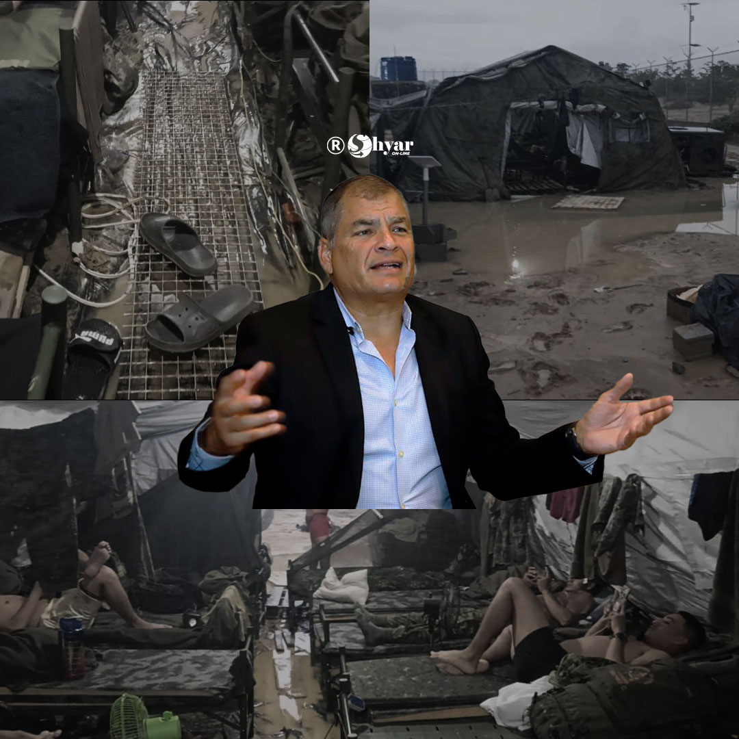 Correa denuncia abandono estatal: “Así viven nuestros soldados en la Cárcel del Encuentro”