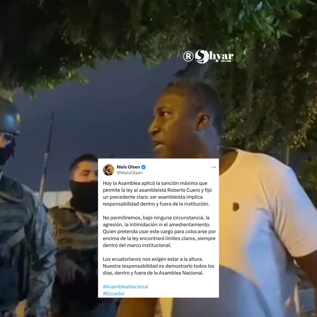 Asamblea suspende a Roberto Cuero por 30 días y marca precedente disciplinario