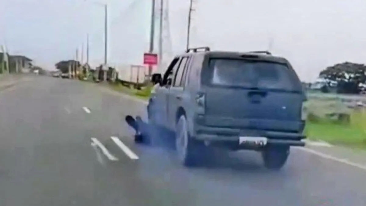 Cámaras captan accidente y posterior incendio en la vía a Salitre
