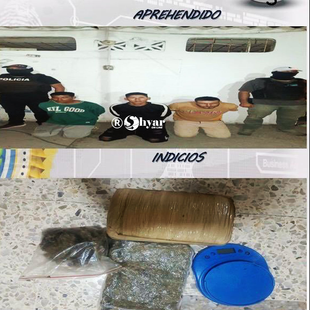 Cuatro detenidos por drogas, extorsión y robo en Salinas