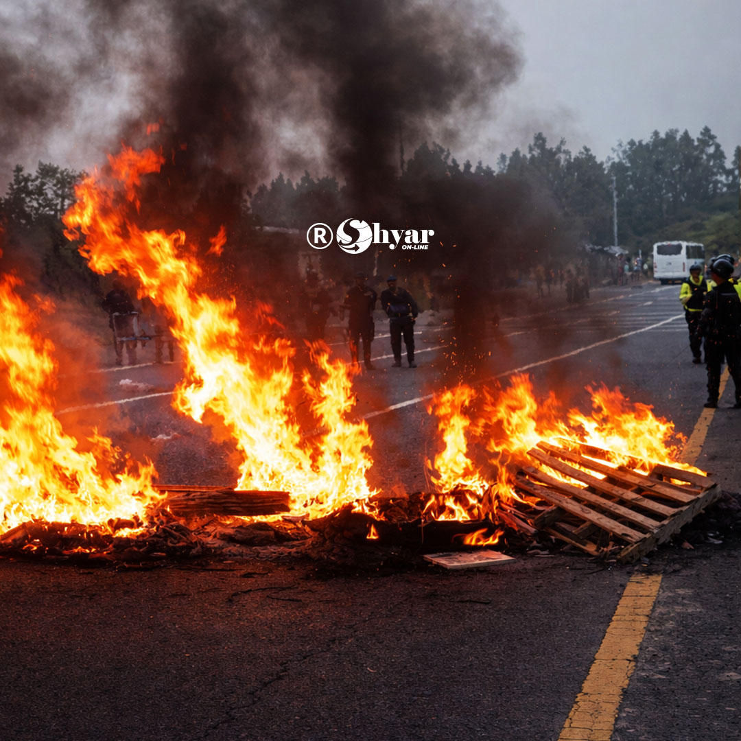 Vía Quito–Papallacta cerrada por protesta ciudadana