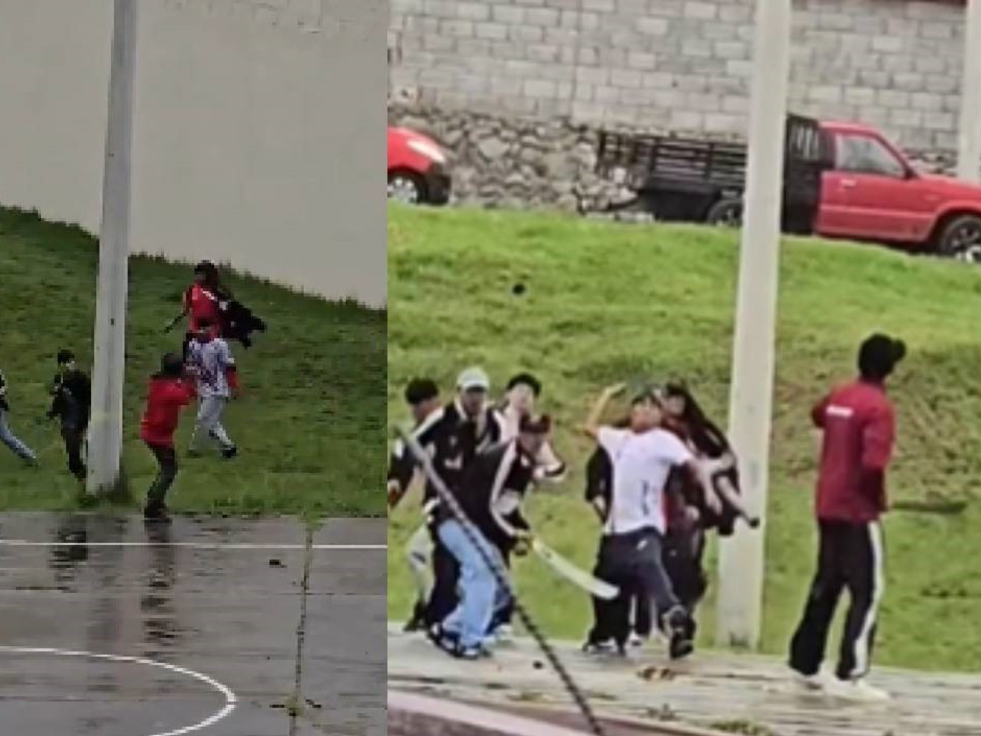 Hinchas lanzan piedras y portan machetes en Gualaceo