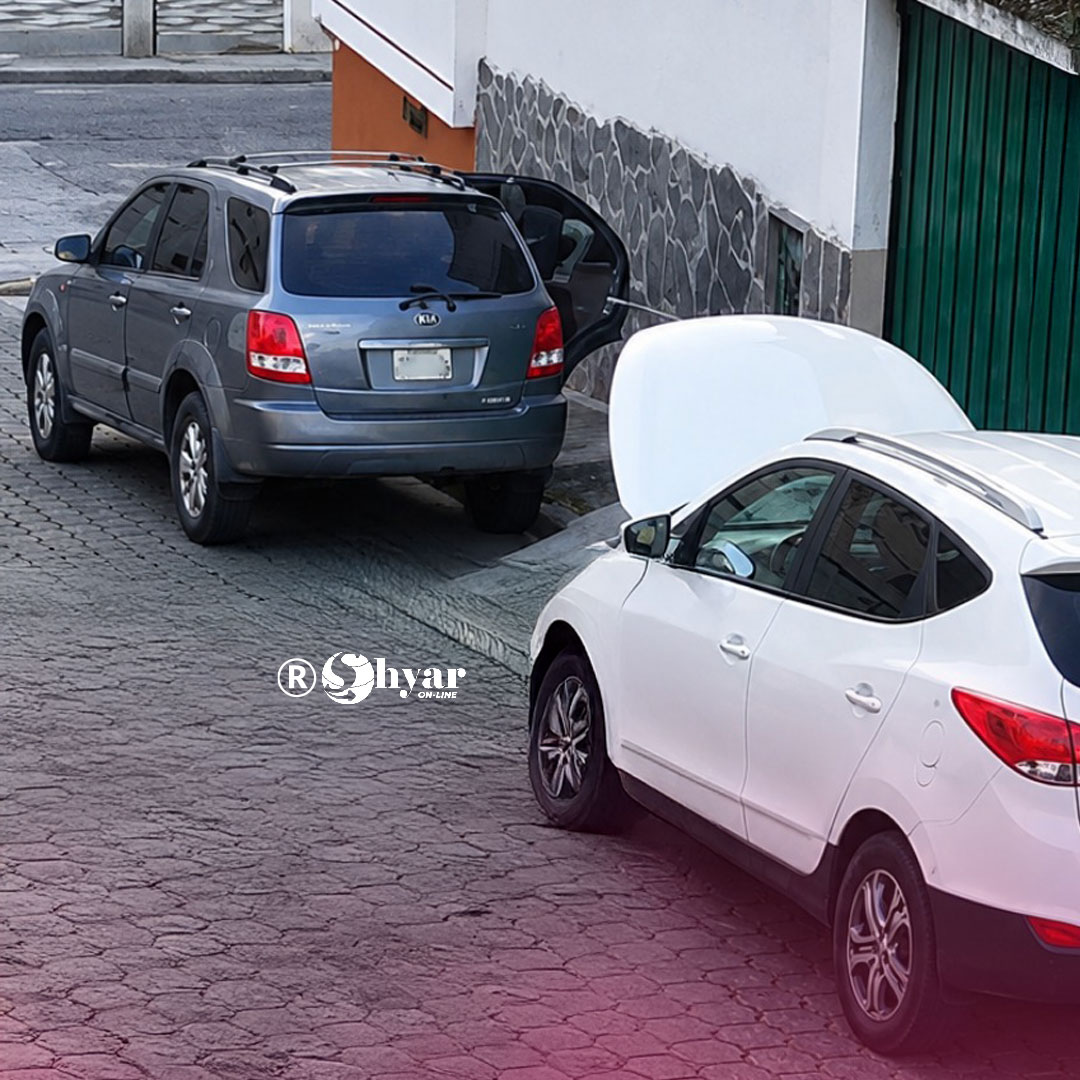 Delincuentes actuaron con calma mientras desmantelaban auto en Quito