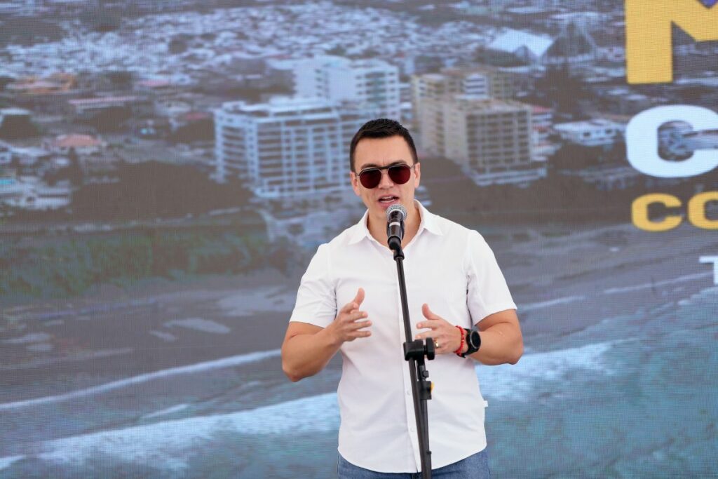 Daniel Noboa destacó inversión millonaria en seguridad y equipamiento policial