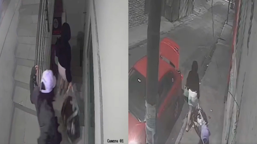 Cámaras captaron robo tras presunta escopolaminación a pareja en Cotocollao