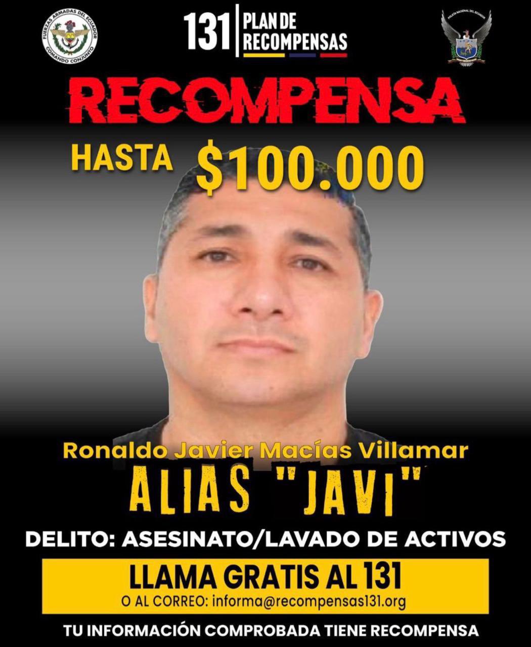 Alias “Javi” detenido en Colombia tras ser buscado por INTERPOL por lavado de activos