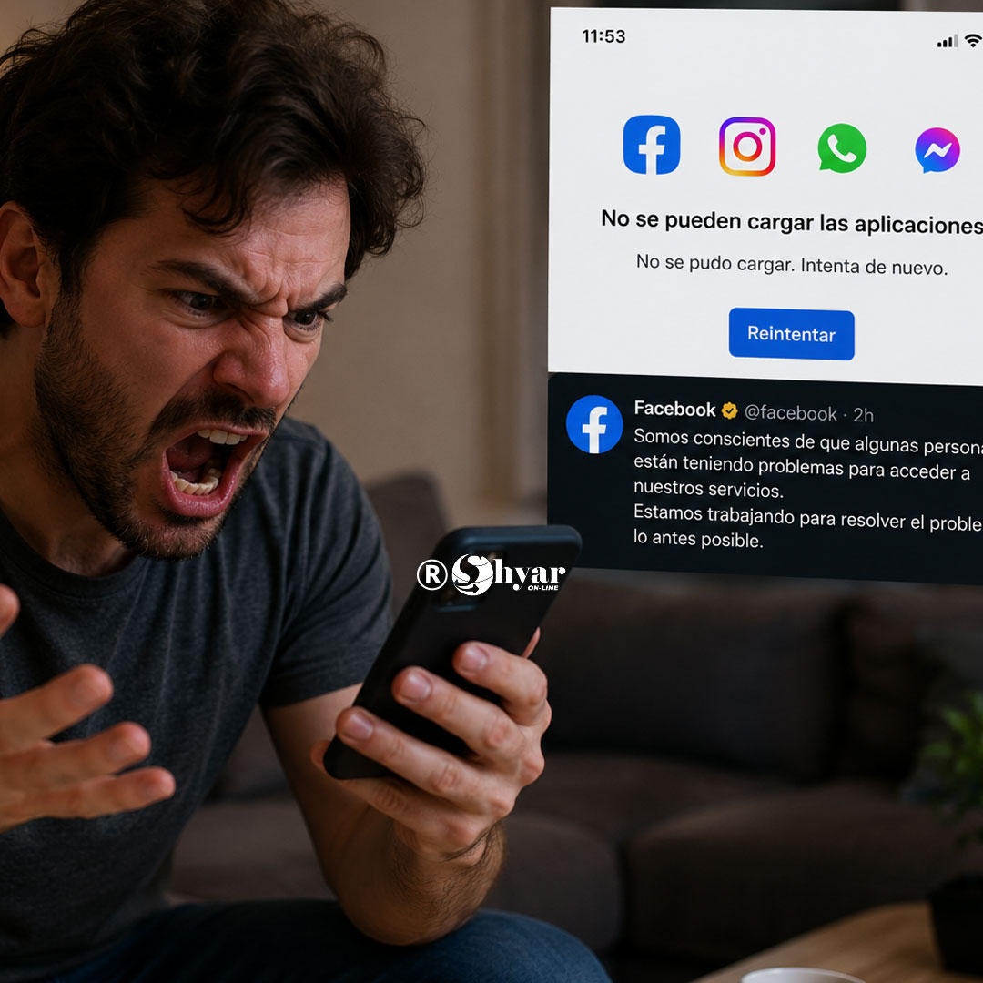 Facebook, Instagram y Messenger sufren caída global este viernes