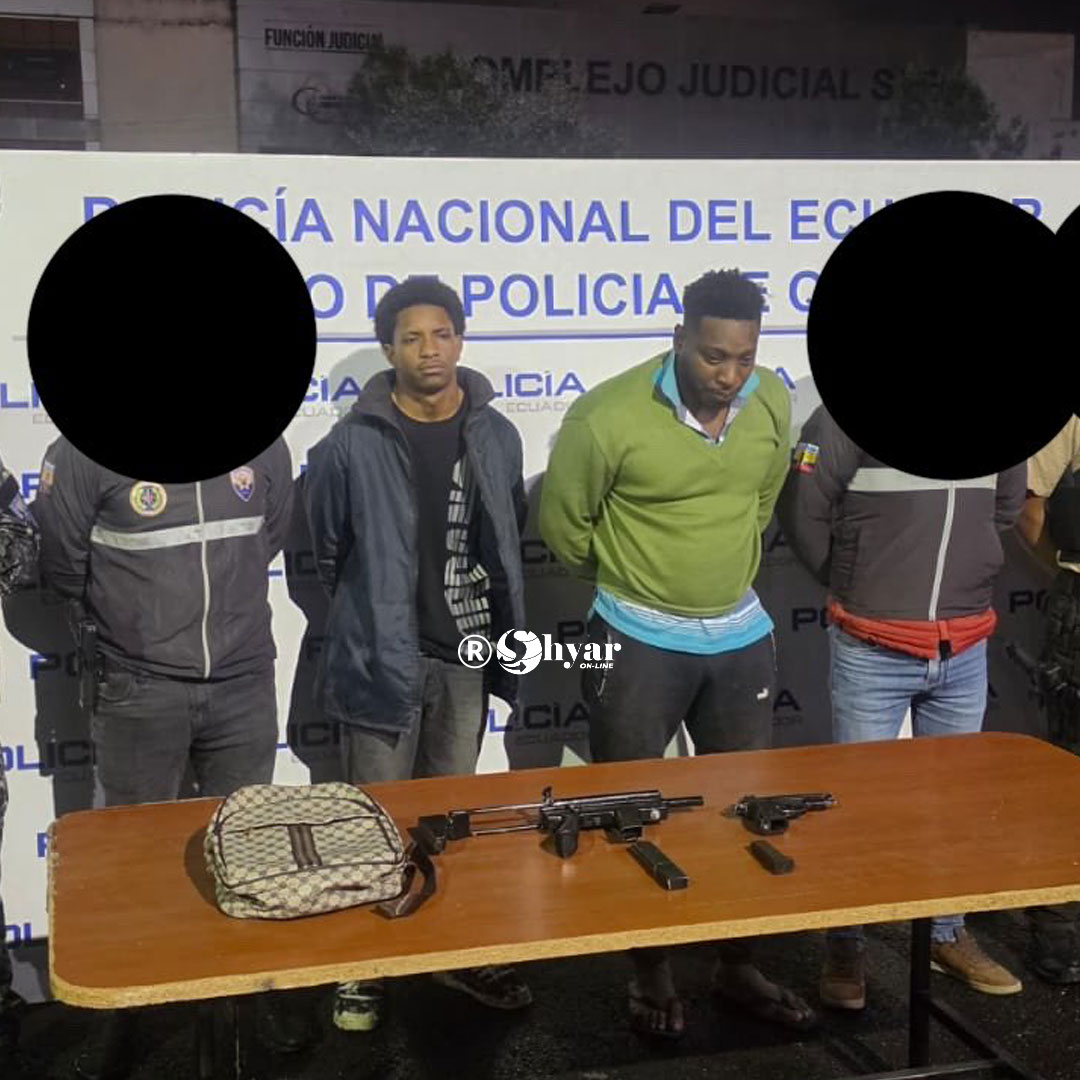 Dos sospechosos fueron aprehendidos por presunta participación en robos a locales y personas