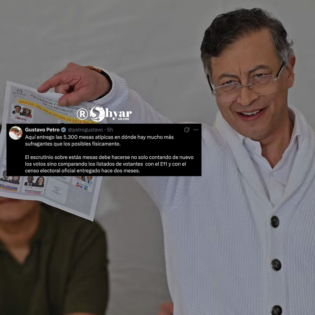 Petro cuestionó resultados de primera vuelta y pidió revisar miles de mesas