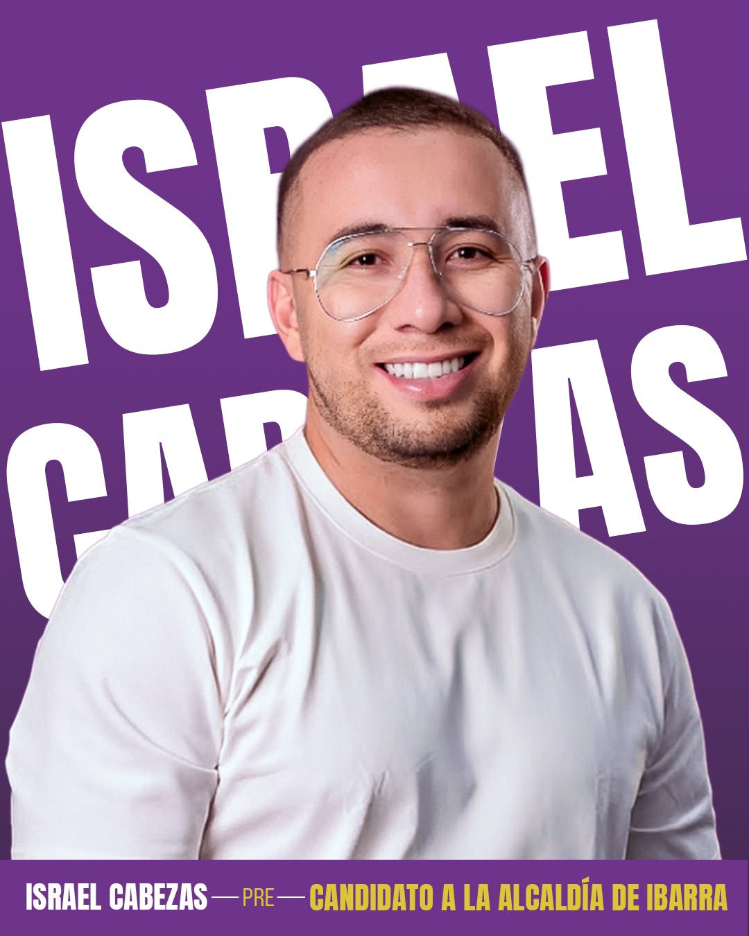 ADN confirma a Israel Cabezas como precandidato a la Alcaldía de Ibarra