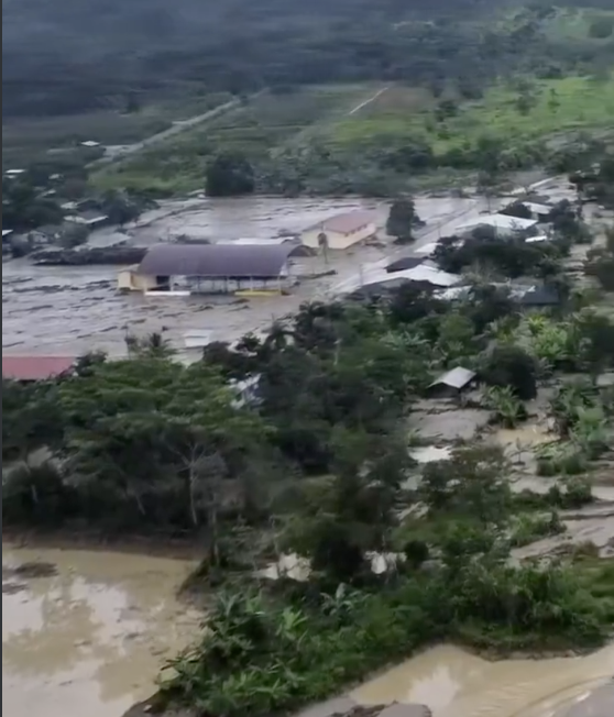 Emergencia en Zamora-Chinchipe tras el desbordamiento del río Zamora