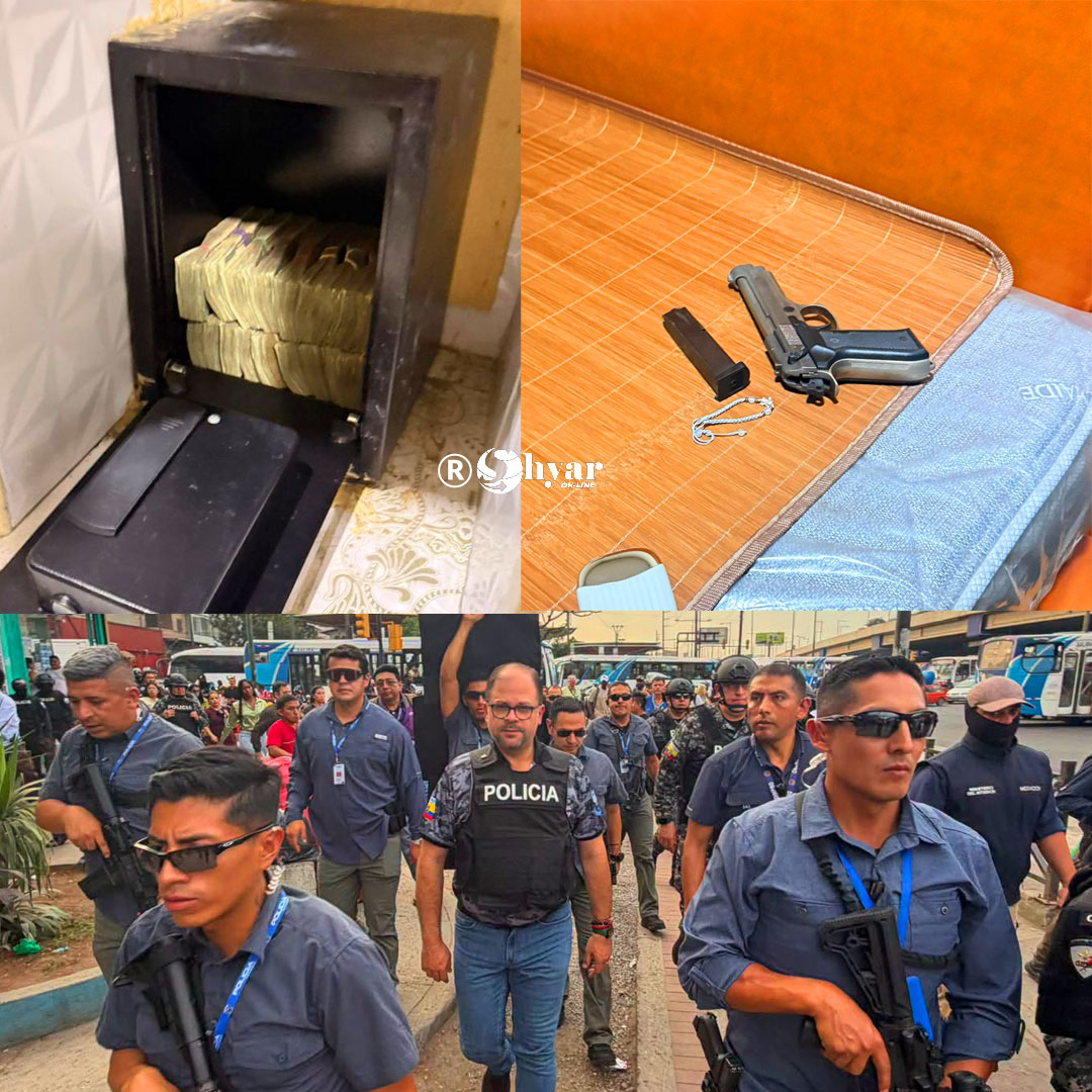 Dinero, armas y negocios irregulares: operativo de seguridad sacude Guayaquil