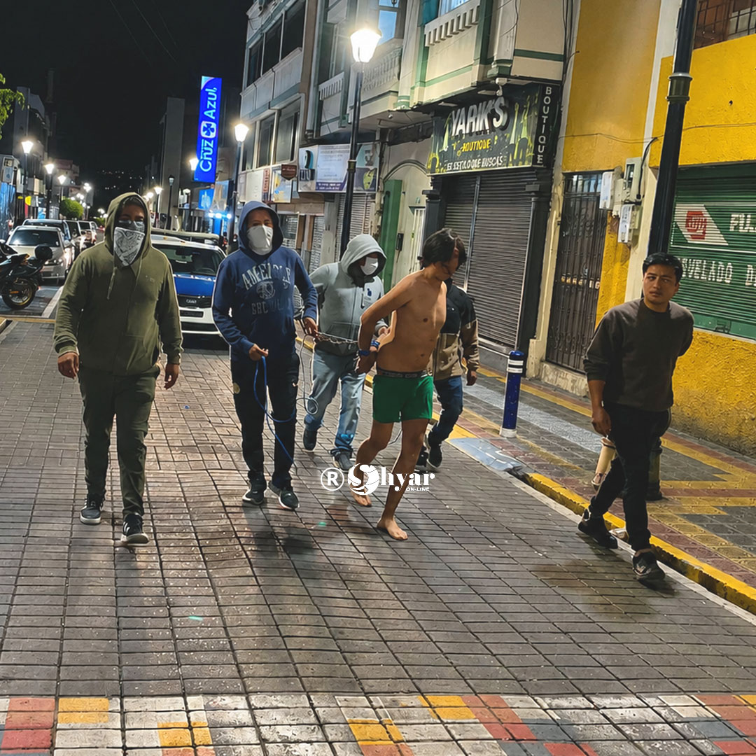 Ladrón es capturado en Otavalo y sometido a justicia indígena por el Cabildo Kichwa