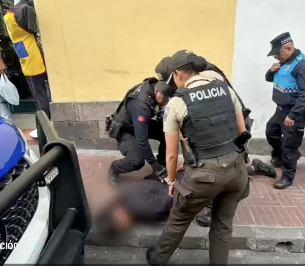 Videovigilancia permitió detener a sospechoso tras ataque en el Centro Histórico de Quito