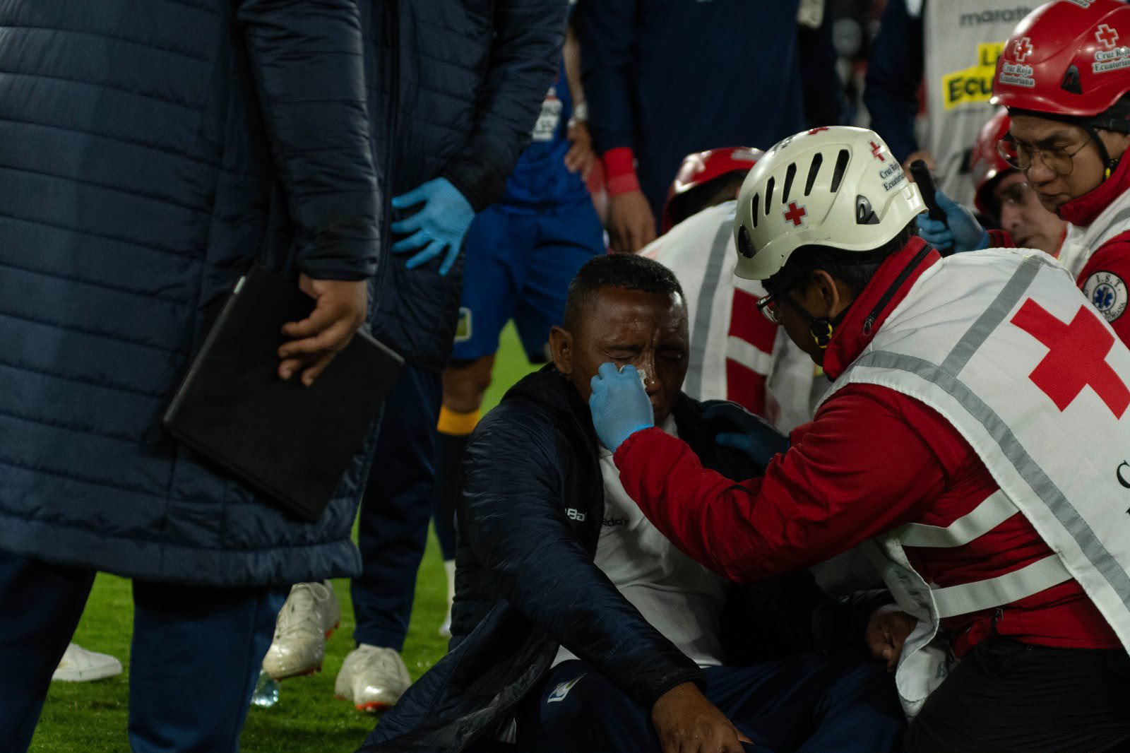 Gas pimienta generó polémica tras la victoria de Liga de Quito sobre Delfín