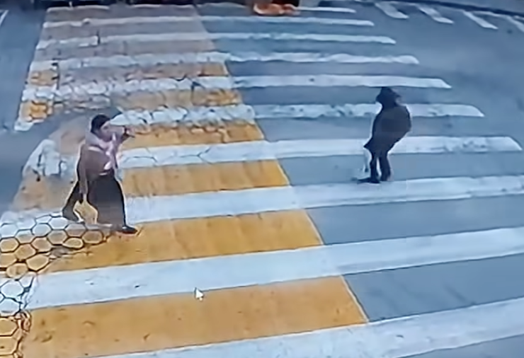 Adulto mayor fue golpeado por un bus mientras cruzaba por el paso cebra