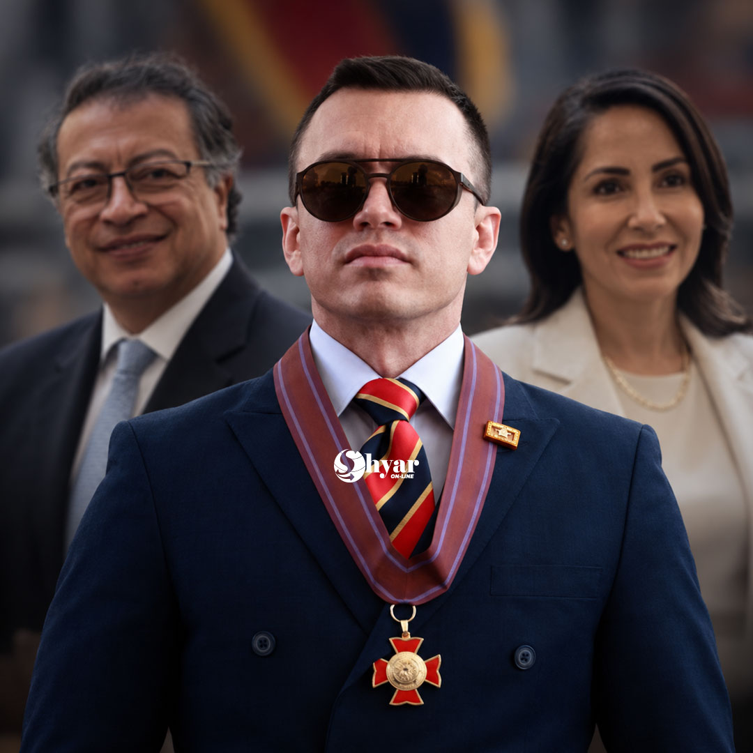 Daniel Noboa vincula a Gustavo Petro con una presunta red de lavado de activos